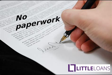 No Paperwork Payday Loan